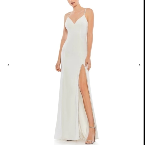 MAC DUGGAL Glamorous Bridal Wedding Sweetheart Neckline Long Gown • size 10 NWT - Picture 4 of 4